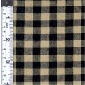 Textile Creations Textile Creations RW7039 Rustic Woven Fabric; 0.25 In. Natural And Black Check; 15 yd. RW7039